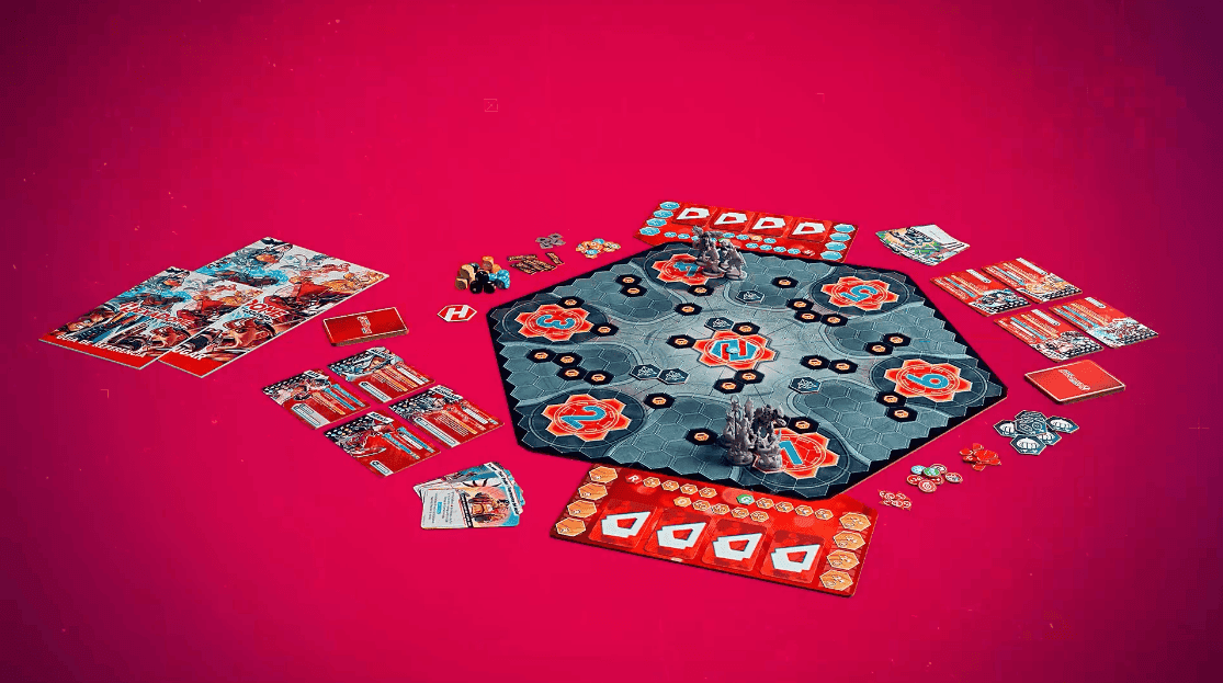 HexaDome Legends Core Box board game setup